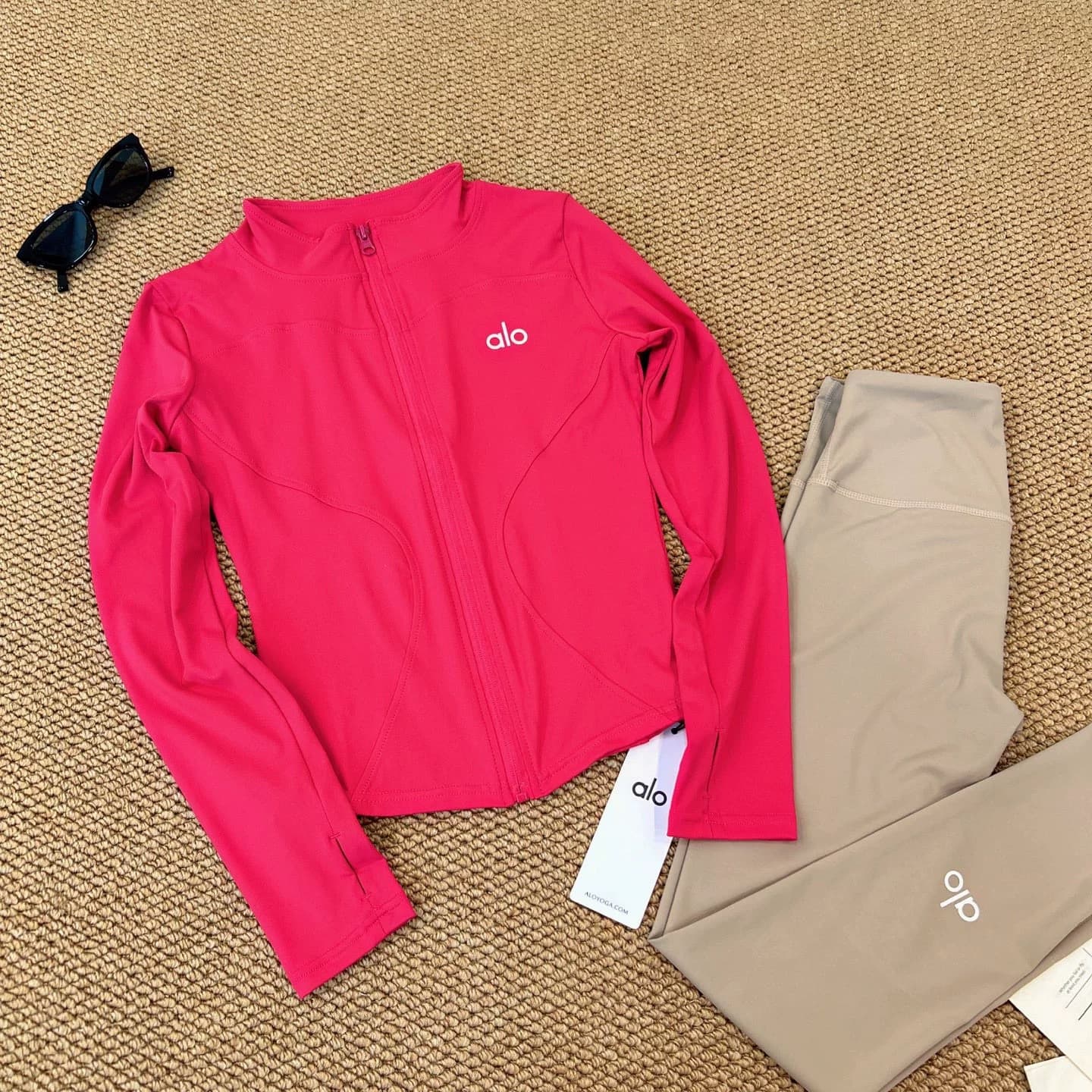 Alo Stand-Up Collar Full-Zip Yoga Jacket Women's — view 1