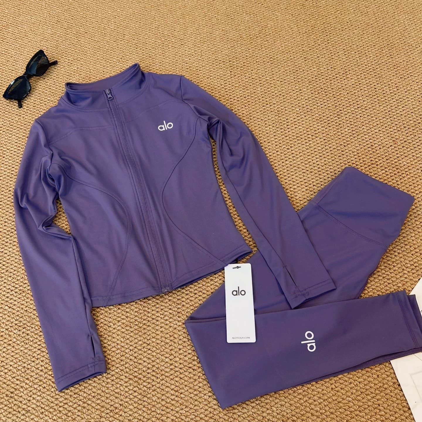 Alo Stand-Up Collar Full-Zip Yoga Jacket Women's — view 3