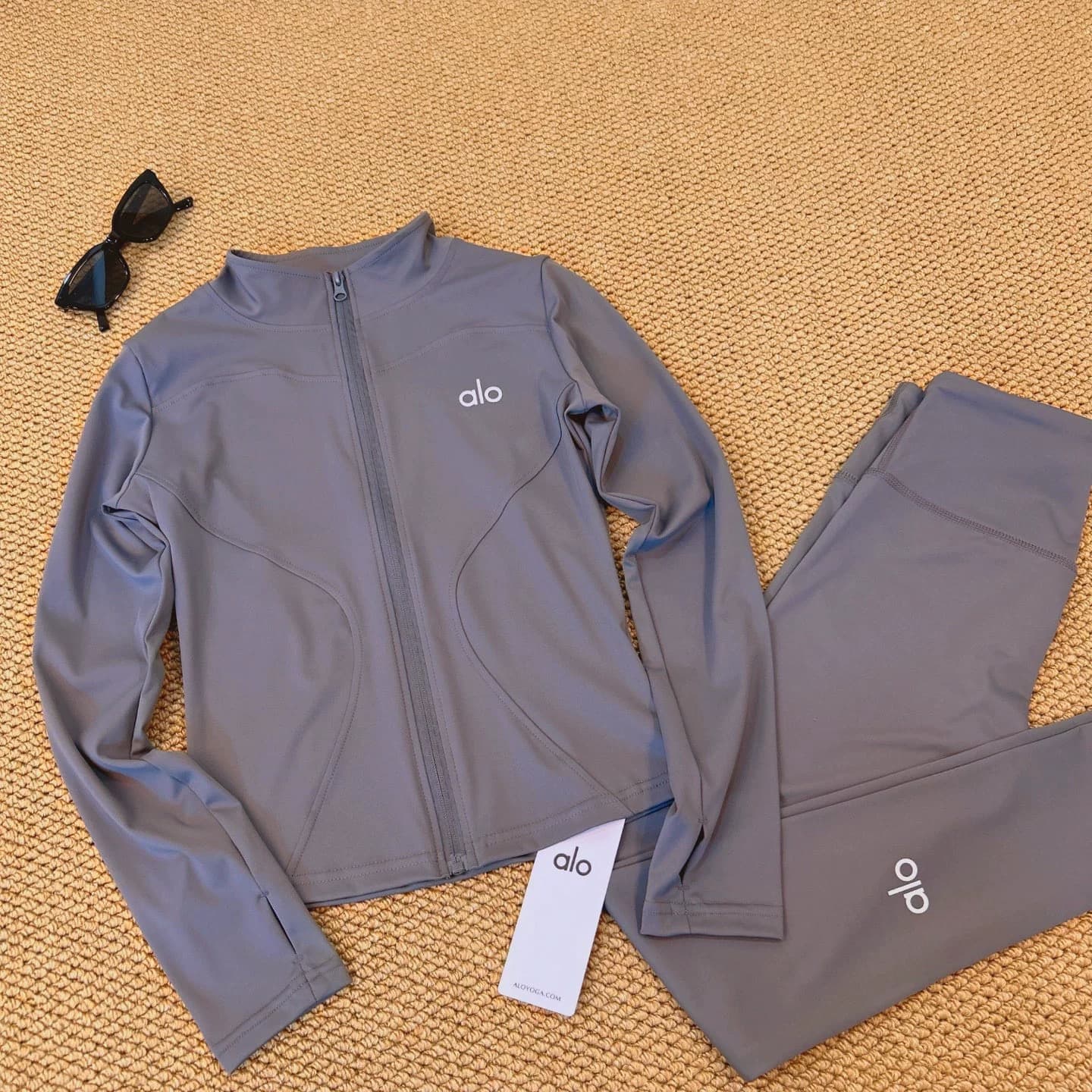 Alo Stand-Up Collar Full-Zip Yoga Jacket Women's — view 4