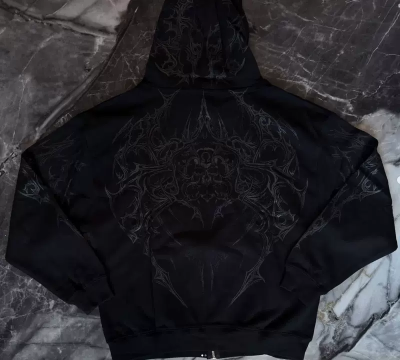 Dark Skull High-Street Sweatshirt — view 4