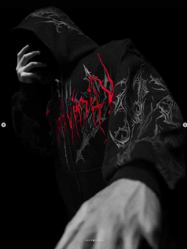 Dark Skull High-Street Sweatshirt — view 7