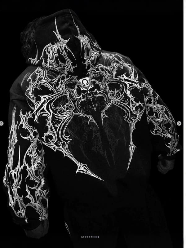 Dark Skull High-Street Sweatshirt — view 8
