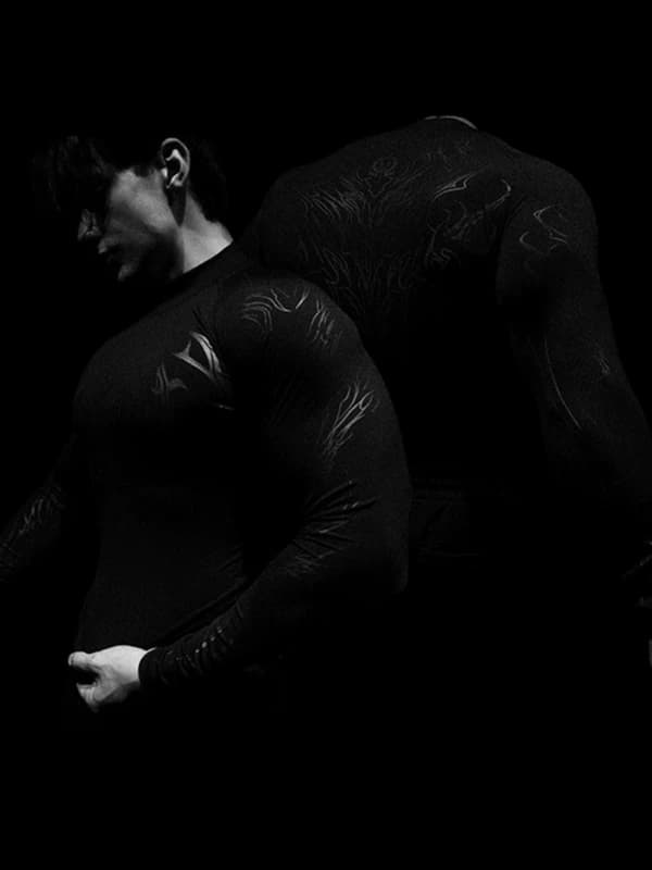 Breathe Divinity Long-Sleeve Printed Bodysuit — view 4