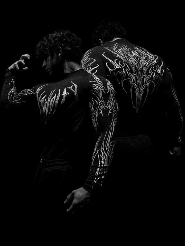 Breathe Divinity Long-Sleeve Printed Bodysuit — view 5