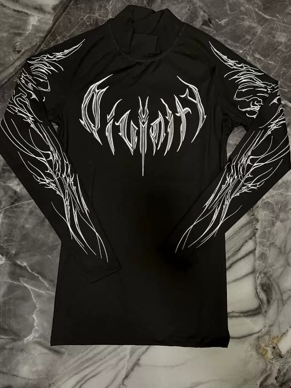 Breathe Divinity Long-Sleeve Printed Bodysuit — view 8