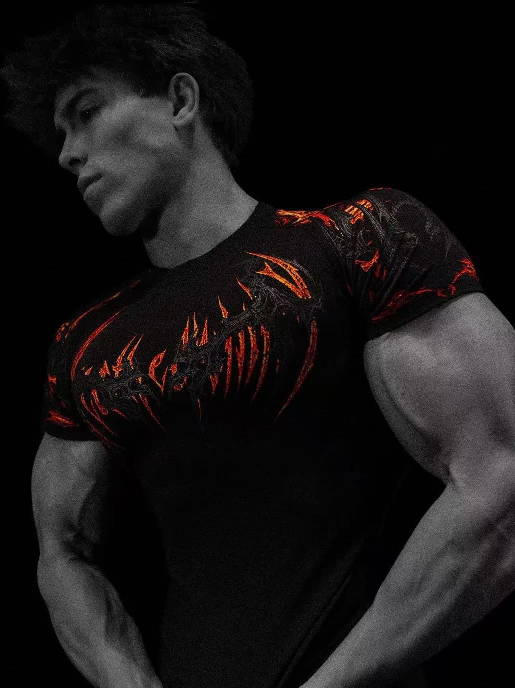 Breathe Divinity Devil's Eye Compression Tee, view 14