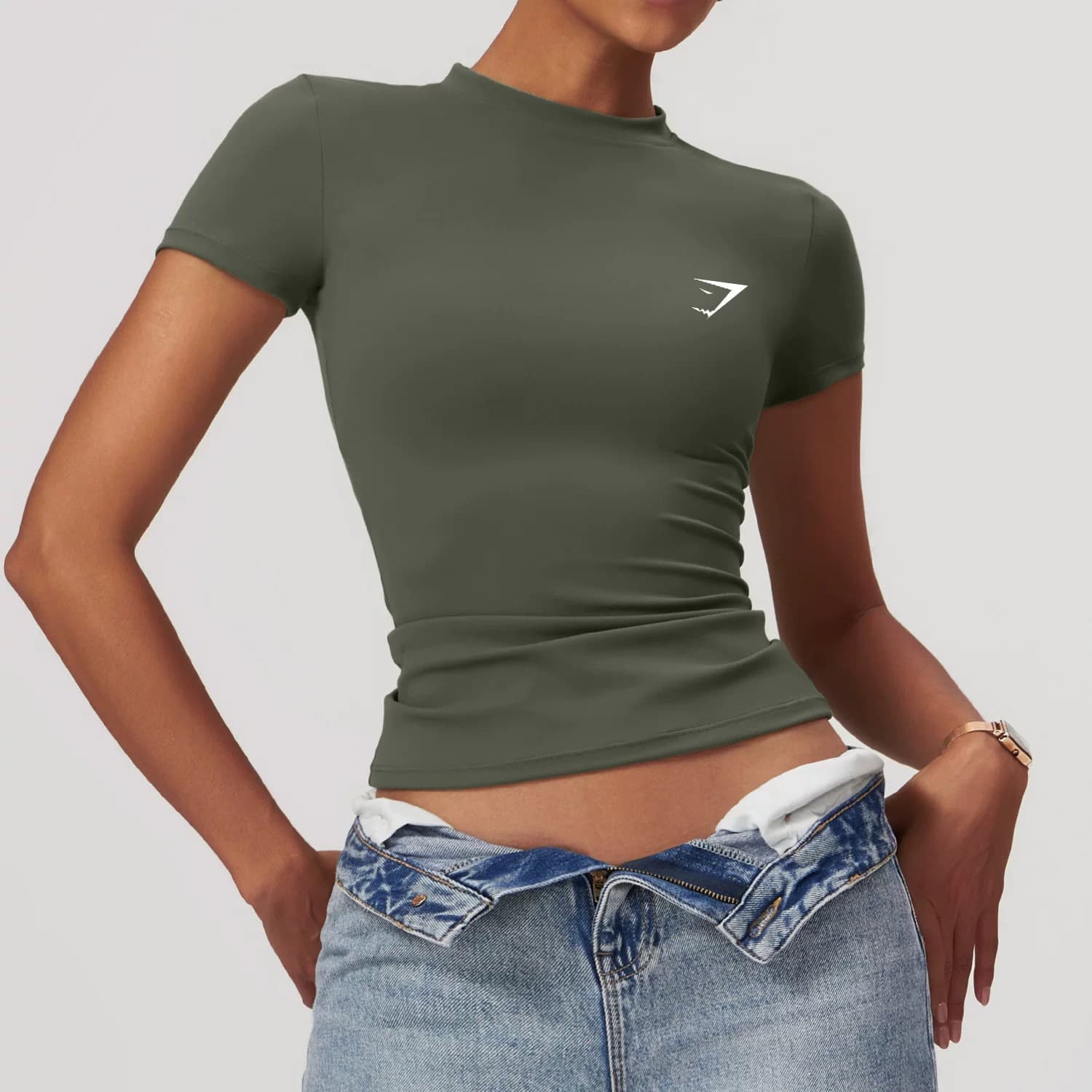 Gymshark Shark Tight-Fit Yoga Top Women's — view 7