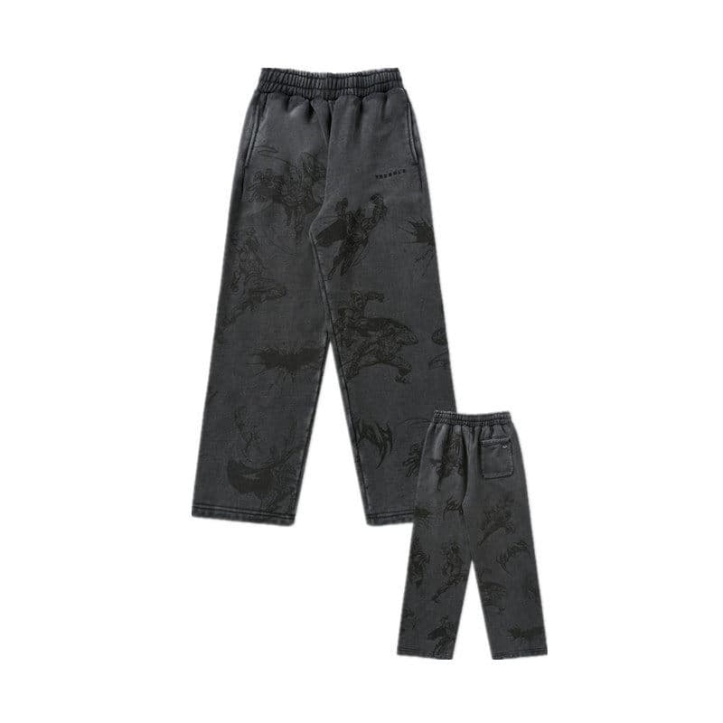 Youngla American Printed Straight-Leg Pants — view 2