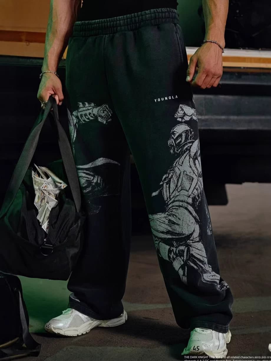 Youngla American Printed Straight-Leg Pants — view 3