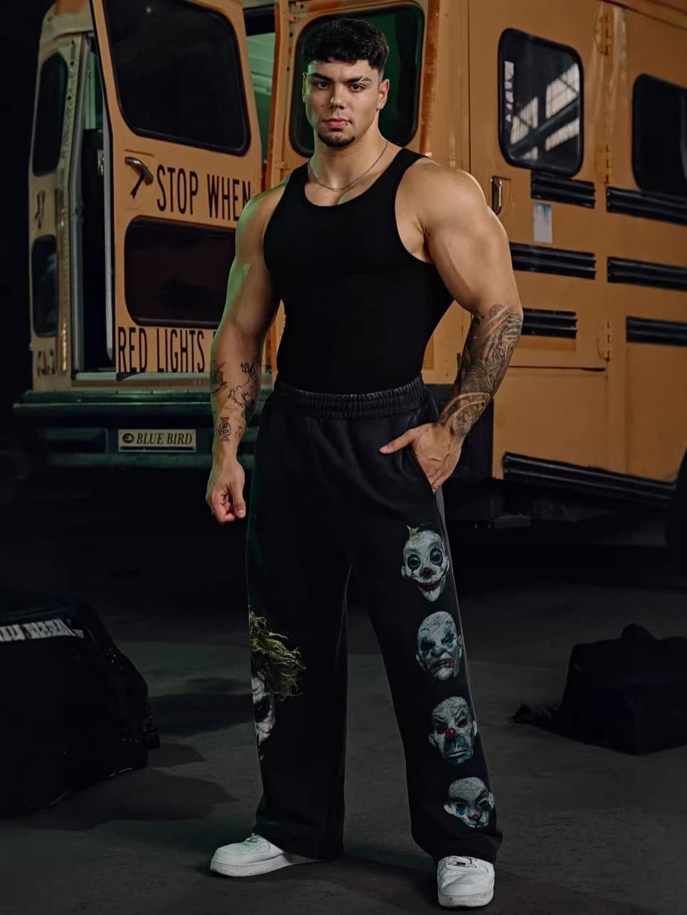 Youngla American Printed Straight-Leg Pants — view 5