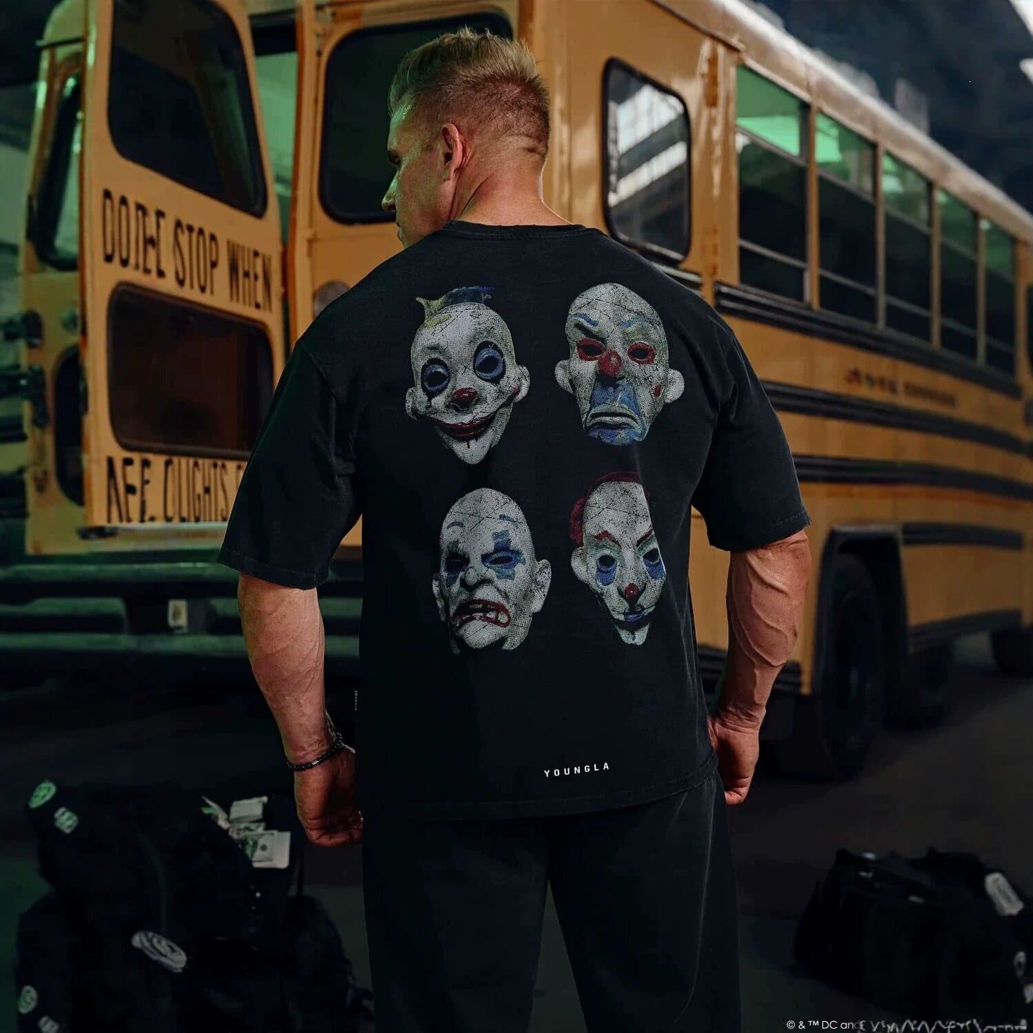Youngla × Clown Co-Branded Cotton Tee — view 5