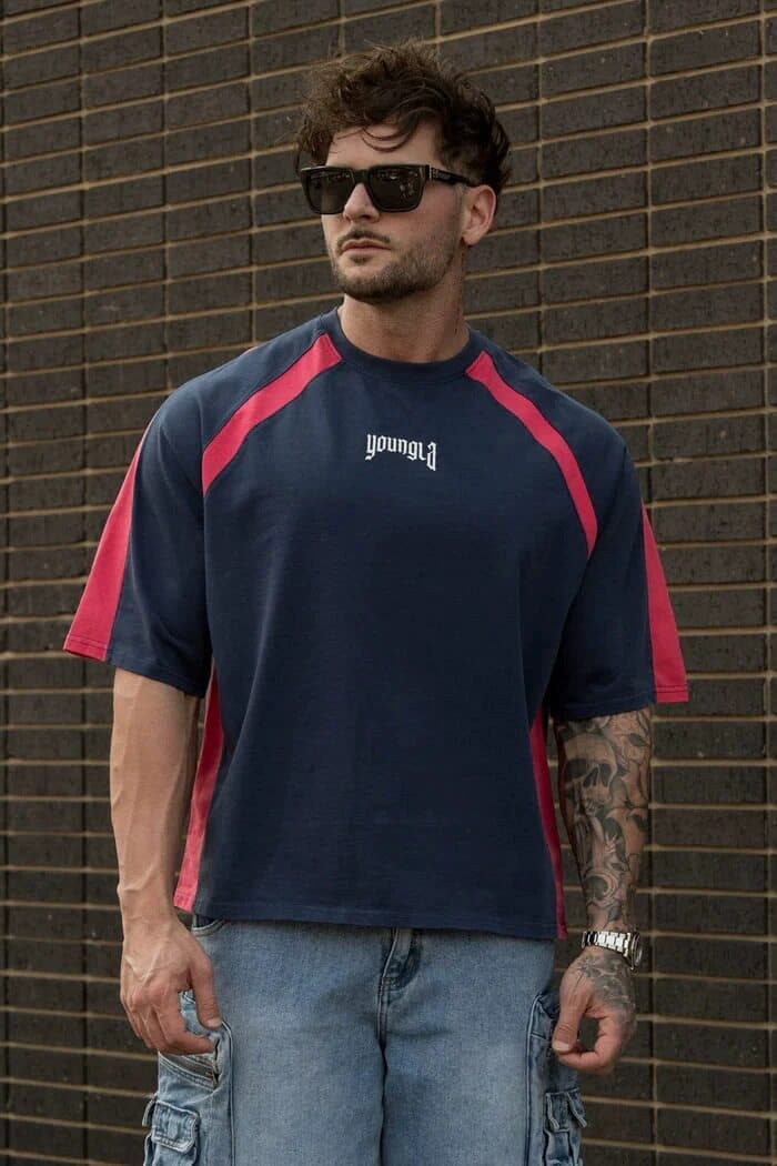 Youngla Cycling Camo Splicing Tee — view 7