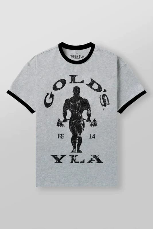 Youngla × Gold's Gym Vintage Slim Tee — view 2