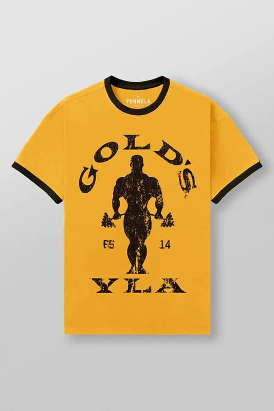 Youngla × Gold's Gym Vintage Slim Tee — view 3