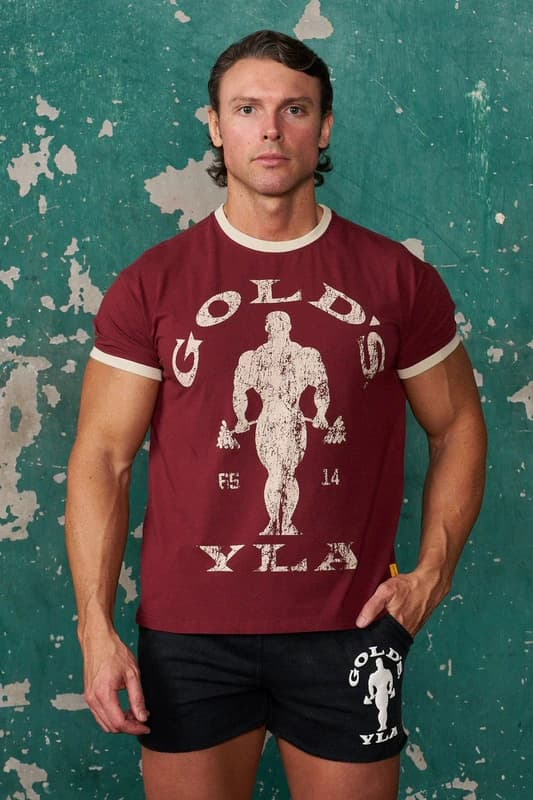 Youngla × Gold's Gym Vintage Slim Tee — view 4