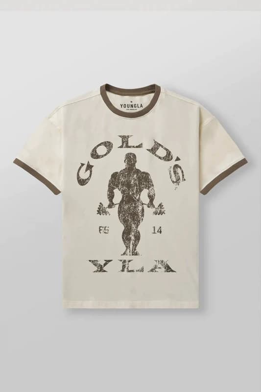Youngla × Gold's Gym Vintage Slim Tee — view 5