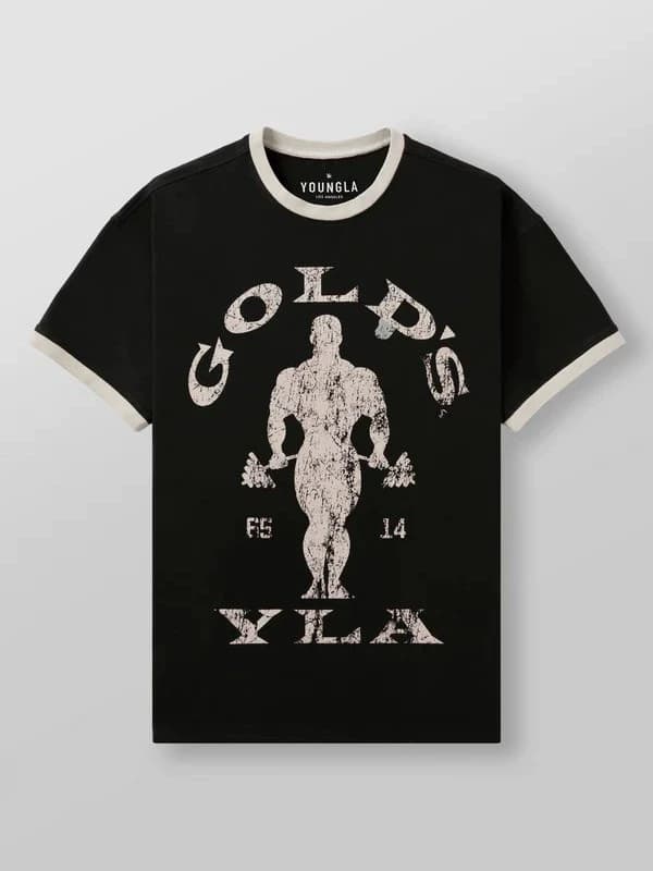 Youngla × Gold's Gym Vintage Slim Tee — view 7