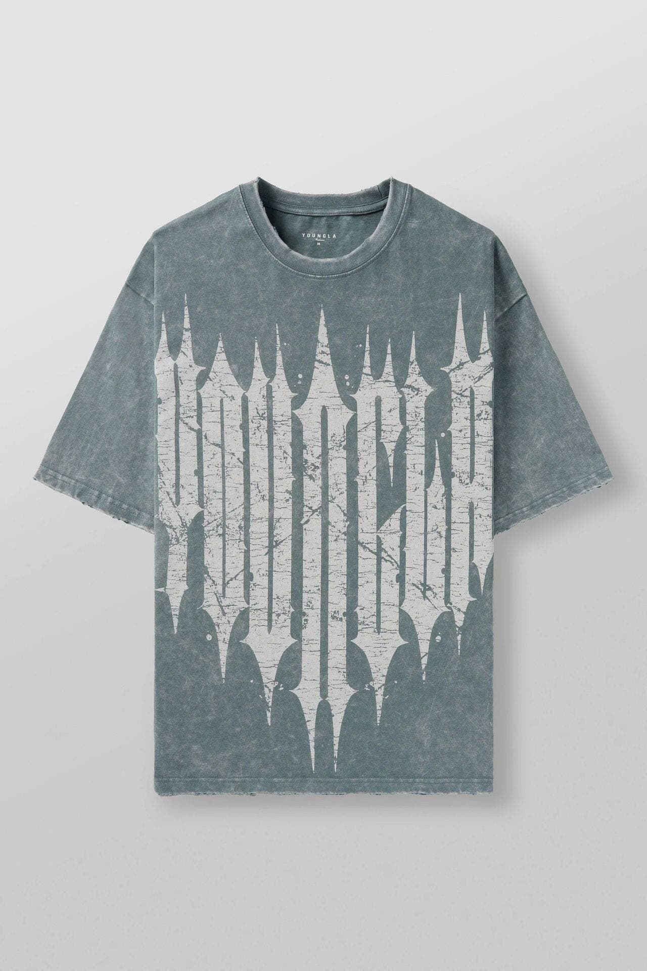 Youngla Large Letter Hip-Hop Oversized Tee — view 2