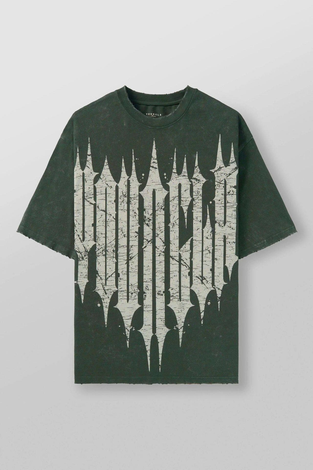 Youngla Large Letter Hip-Hop Oversized Tee — view 4