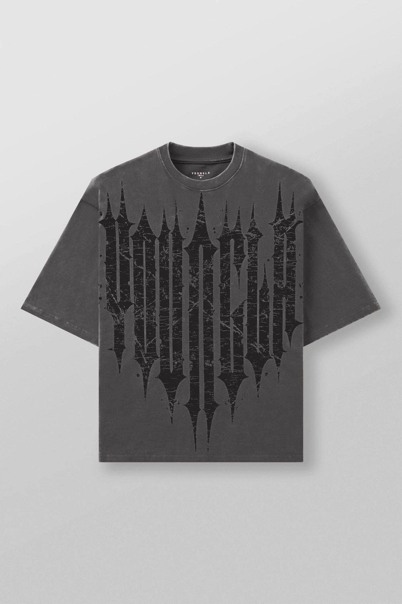 Youngla Large Letter Hip-Hop Oversized Tee — view 6