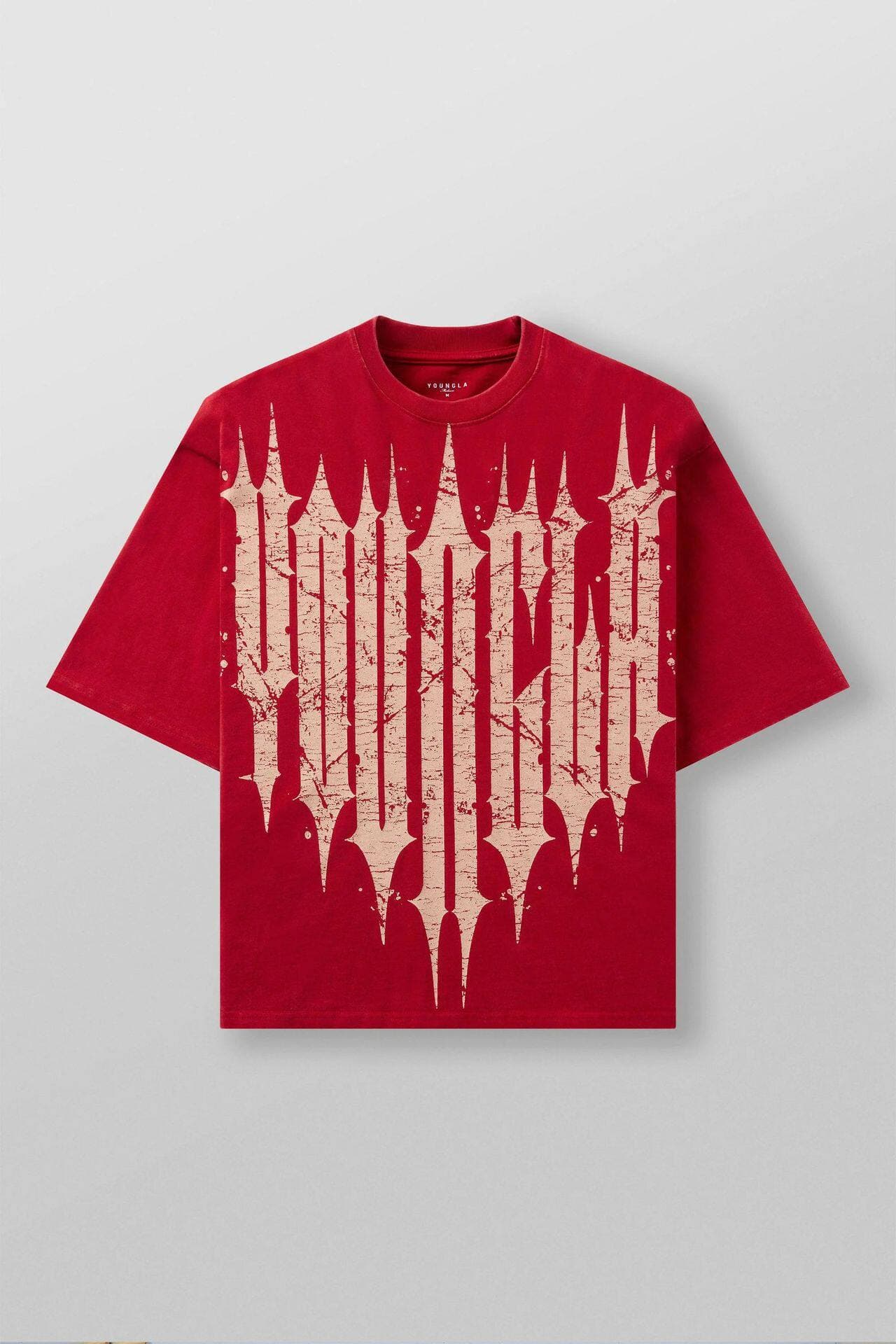 Youngla Large Letter Hip-Hop Oversized Tee — view 7