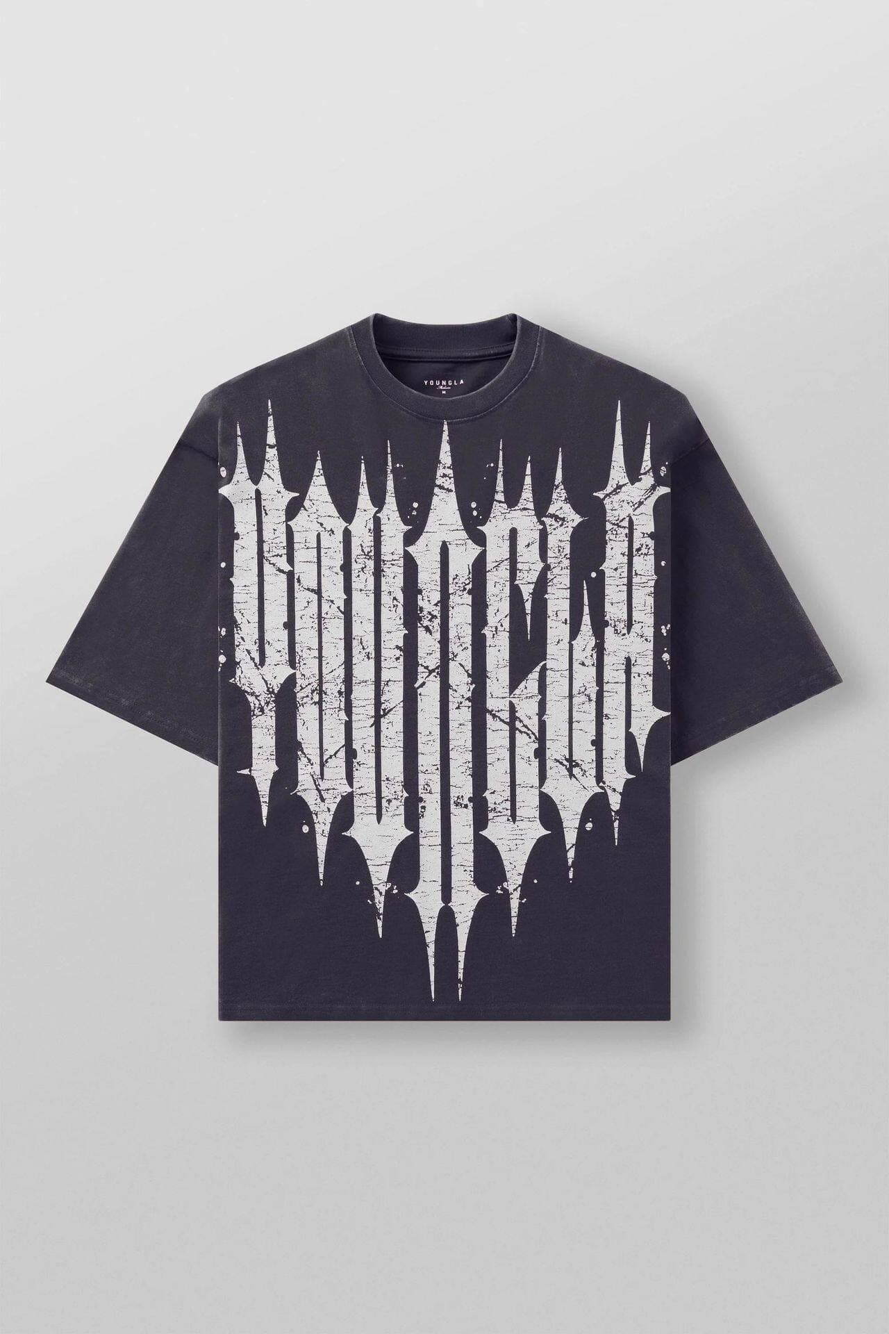 Youngla Large Letter Hip-Hop Oversized Tee — view 9