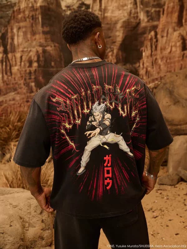 Youngla × One Punch Man Oversized Tee — view 5