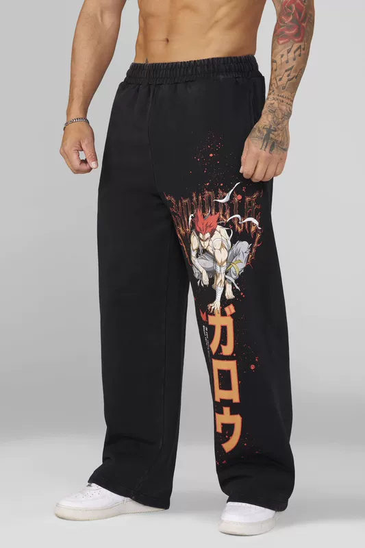Youngla × One Punch Man Sports Pants — view 1
