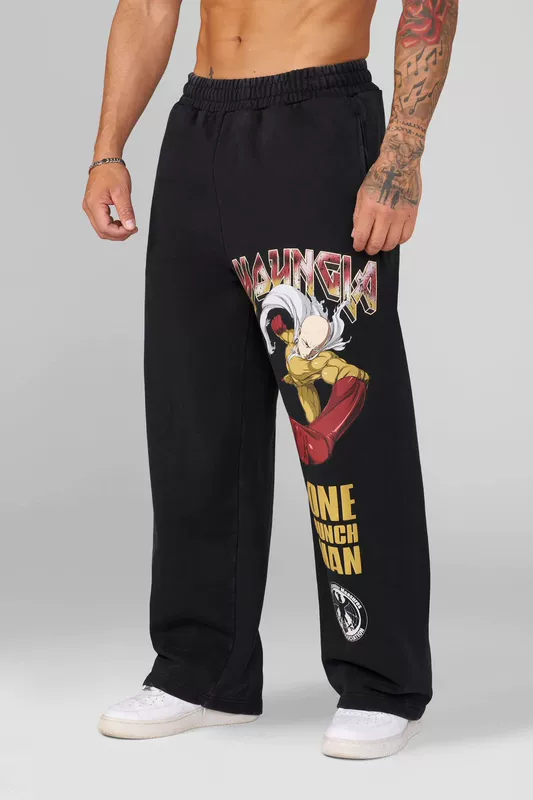 Youngla × One Punch Man Sports Pants — view 2