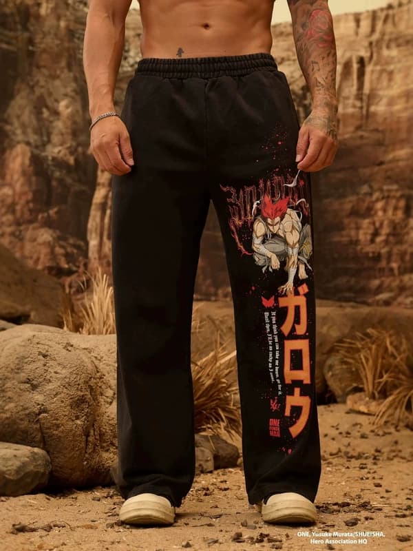 Youngla × One Punch Man Sports Pants — view 4