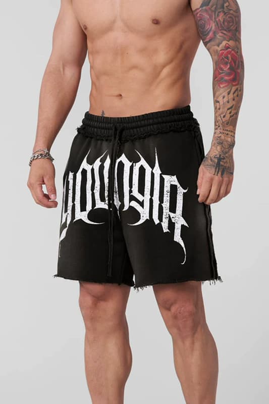 Youngla Terry Cotton Fitness Shorts — view 1