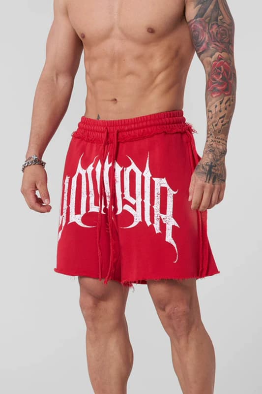 Youngla Terry Cotton Fitness Shorts — view 2