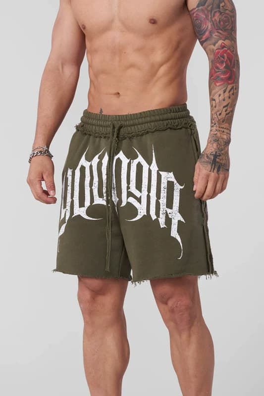 Youngla Terry Cotton Fitness Shorts — view 3