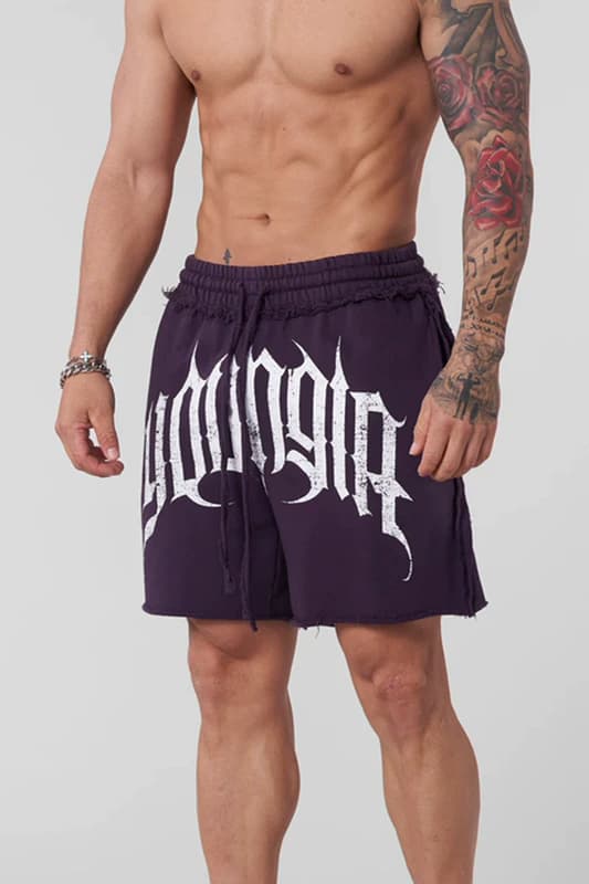 Youngla Terry Cotton Fitness Shorts — view 4
