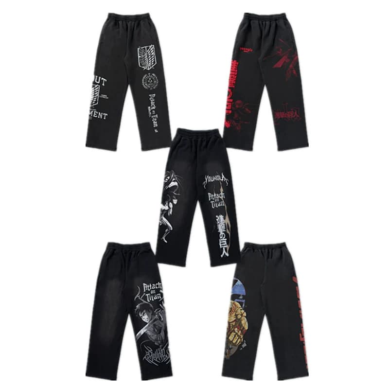 Youngla Attack on Titan Wide-Leg Pants — view 6