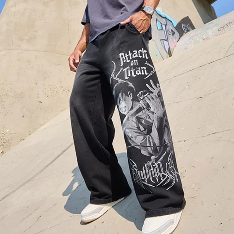 Youngla Attack on Titan Wide-Leg Pants — view 8